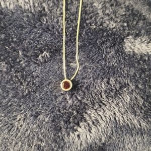Garnet Silver necklace